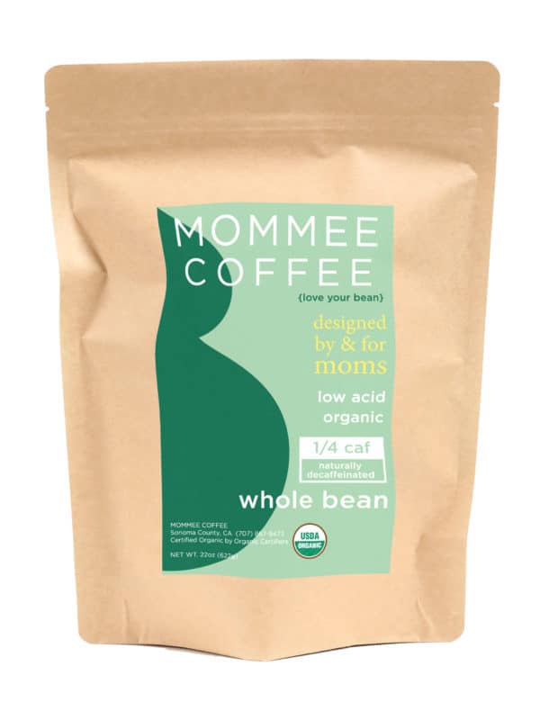 Mommee Coffee 1/4 Caf Whole Bean - 22oz